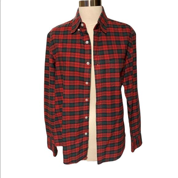 J. Crew Mercantile Flex Plaid Button Down Shirt, sz Small (Unisex fit) - Picture 3 of 4